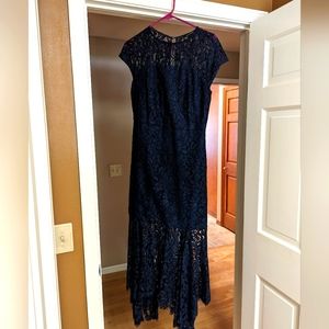 Banana Republic Navy Blue Lace Dress
